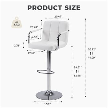 Adjustable Bar Stool set of two (lot Maxx) - Image 3