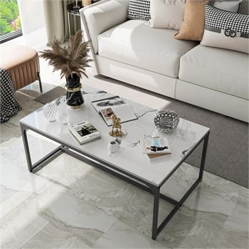 Modern Chic Marble Coffee Table (lot Maxx) - Image 2