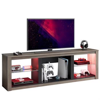 70" TV STAND W/LED LIGHTS (lot Maxx) - Image 3
