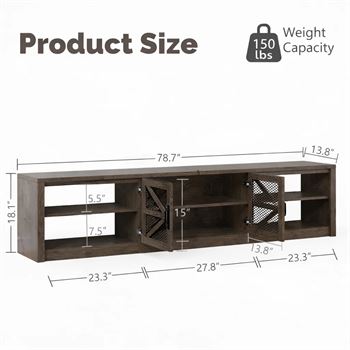 79" Farmhouse TV Stand (lot Maxx) - Image 3