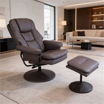 STREAMDALE RECLINER CHAIR W/OTTOMAN (lot Maxx) - Image 2