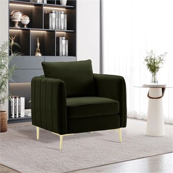 Velvet Accent Chair (lot Maxx) - Image 2